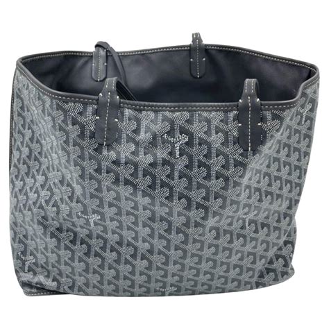 goyard leather lined tote